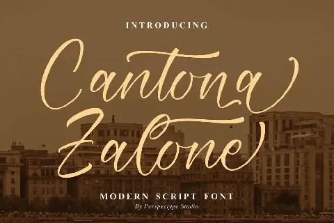 Cantona Zalone font
