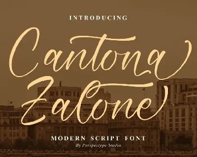 Cantona Zalone font