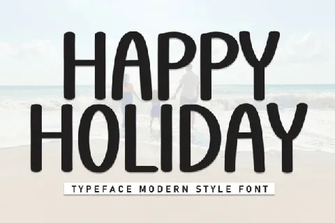 Happy Holiday Display font