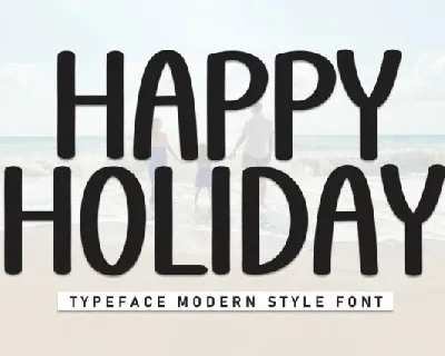 Happy Holiday Display font