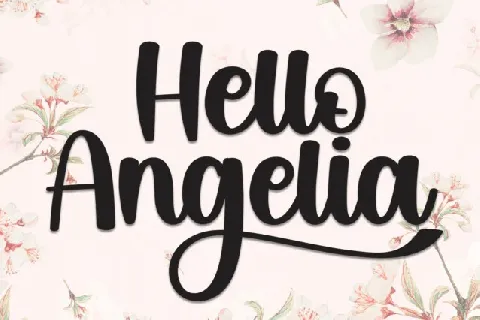 Hello Angelia Display font