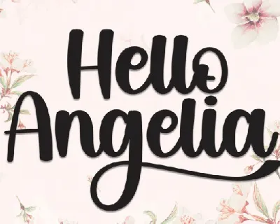 Hello Angelia Display font