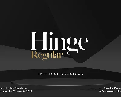 Hinge font