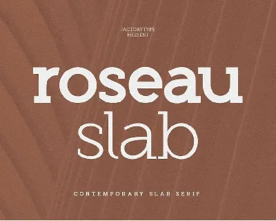 Roseau Slab font