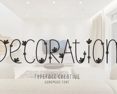 Decoration Display font