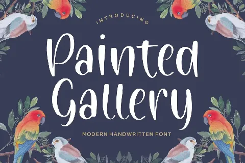 Painted Gallery font