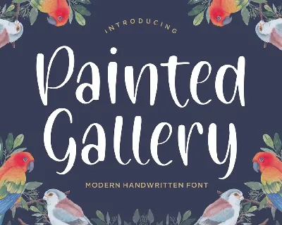 Painted Gallery font