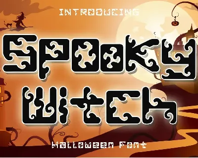 Spooky Witch- PERSONAL USE font