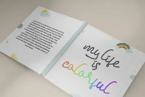 Dark Rainbow font