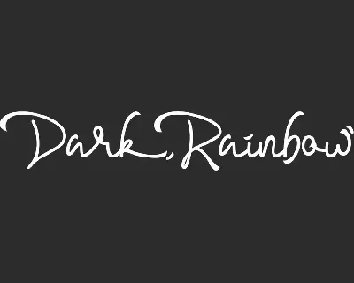 Dark Rainbow font