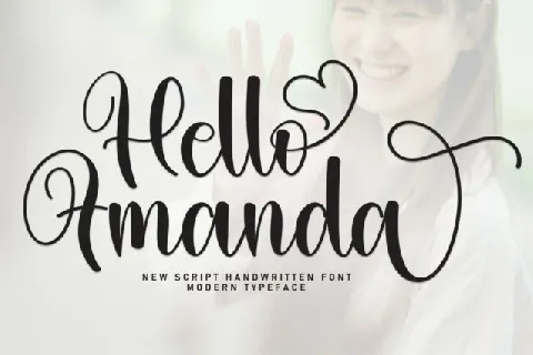 Hello Amanda Script font