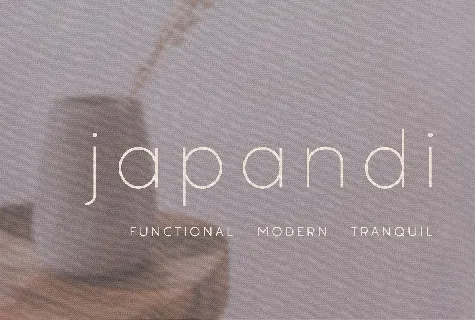 Japandi font