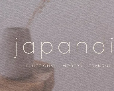 Japandi font