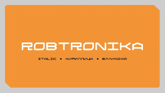 Robtronika font