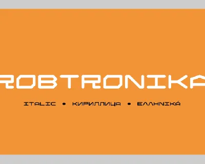 Robtronika font