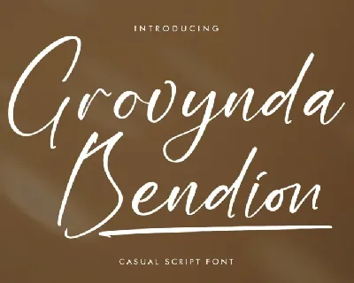 Grovynda Bendion font