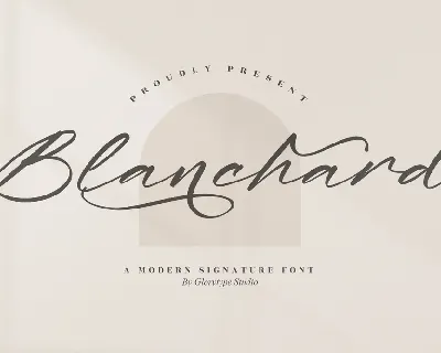 Blanchard font