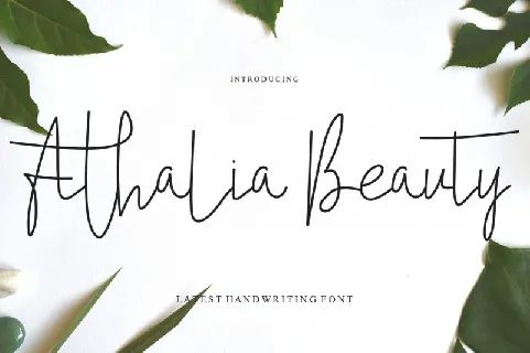 Athalia Beauty font