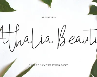 Athalia Beauty font