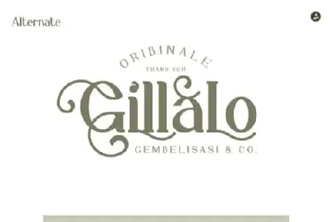 Gillalo Serif font