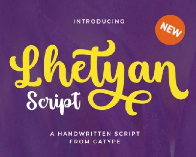 Lhetyan Script font