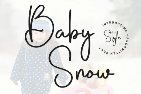 Baby Snow Script font