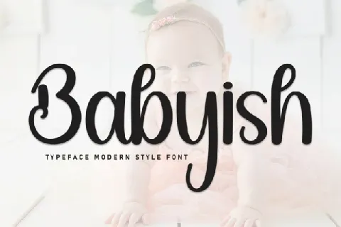 Babyish Display font