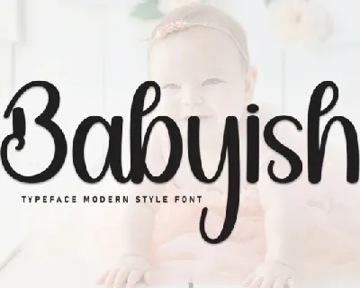 Babyish Display font