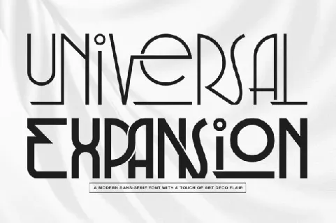 Universal Expansion font