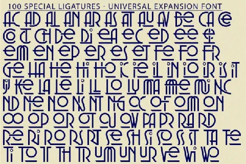 Universal Expansion font