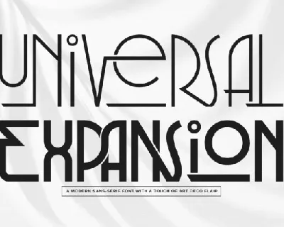 Universal Expansion font