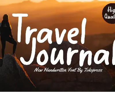 Travel Journal font