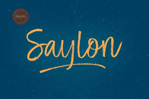 Saylon Brush font