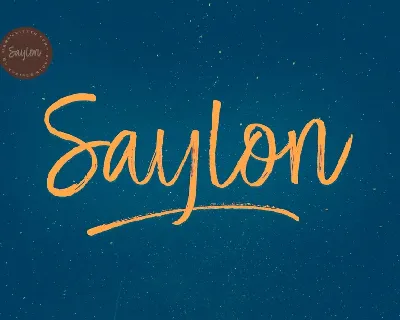 Saylon Brush font