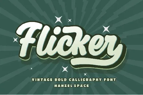 Flicker Calligraphy font