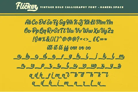 Flicker Calligraphy font