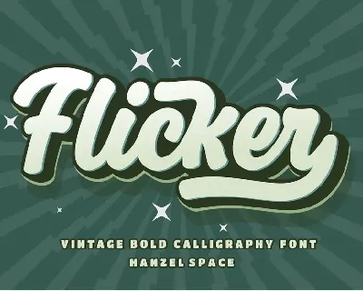 Flicker Calligraphy font
