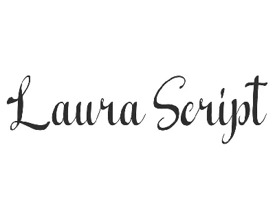 Laura Script font