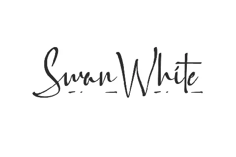 Swan White font