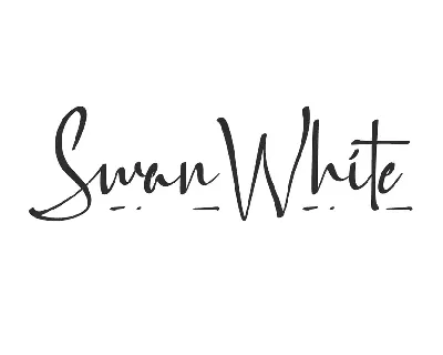 Swan White font