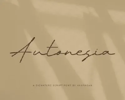 Autonesia font