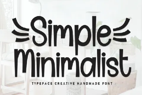 Simple Minimalist Display Typeface font