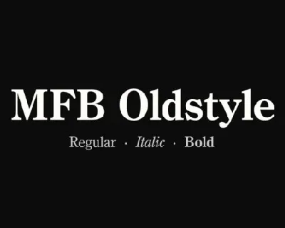 MFB Oldstyle Family font