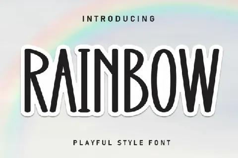 Rainbow Display font