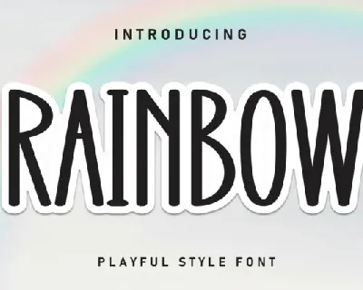 Rainbow Display font