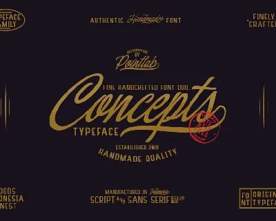 Concepts font