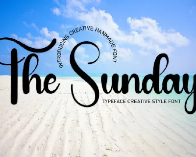 The Sunday Script Typeface font