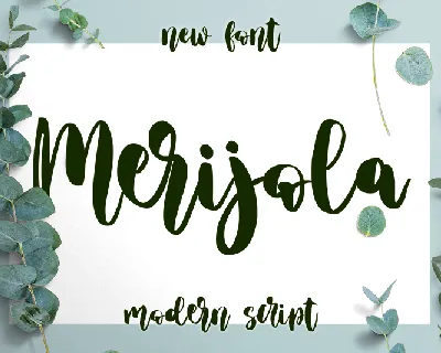 Merijola - personal use font