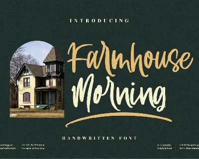 Farmhouse Morning font