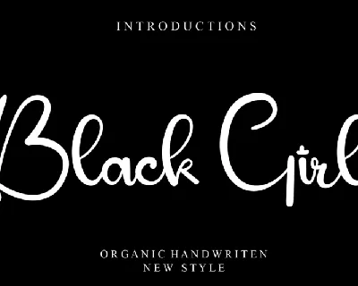 Black Girl font